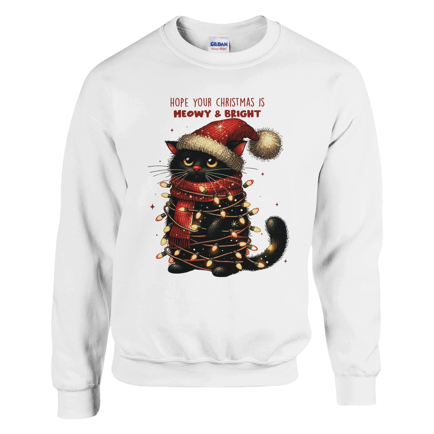 Christmas Meowy & Bright - Sweatshirt - Albro Designs #