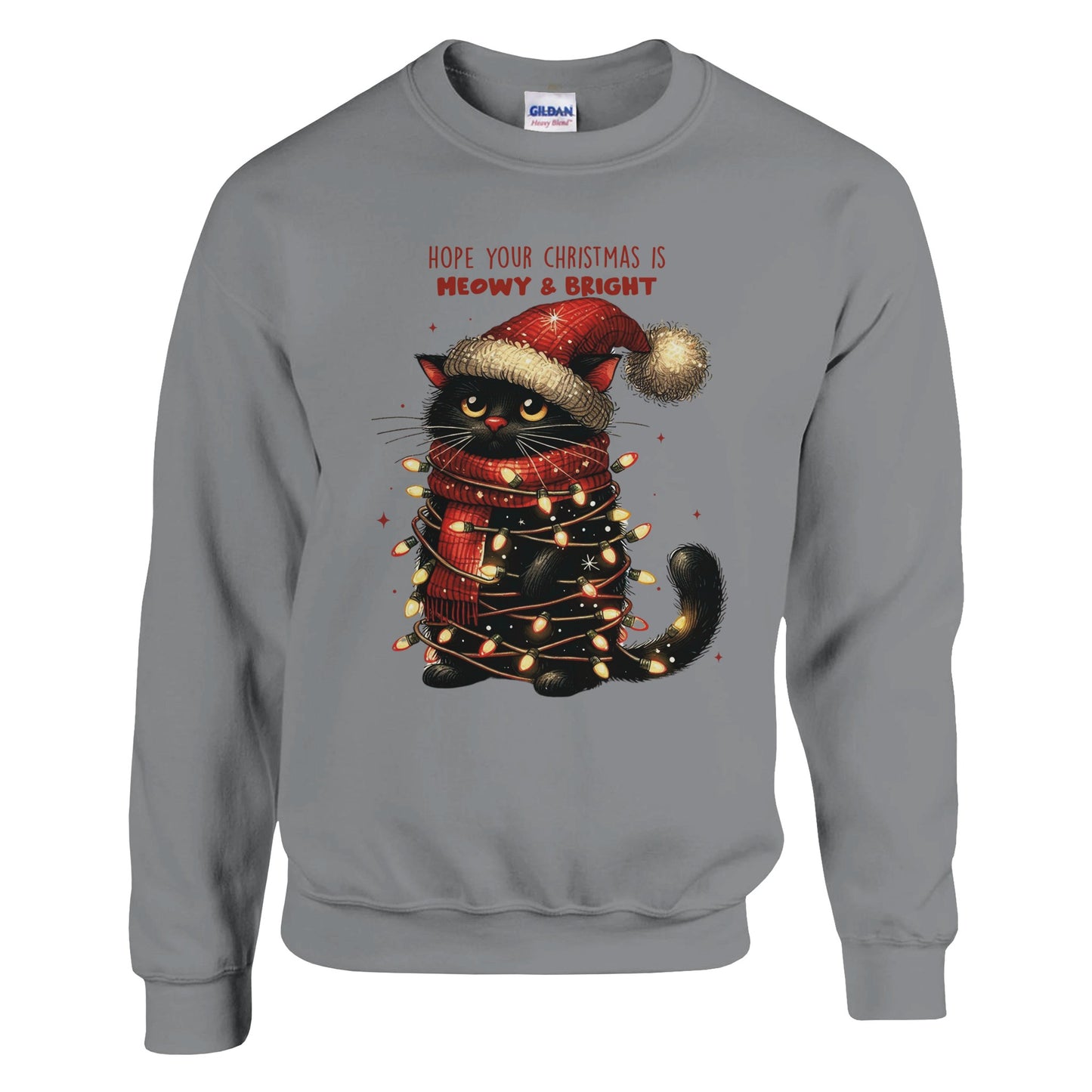 Christmas Meowy & Bright - Sweatshirt - Albro Designs #