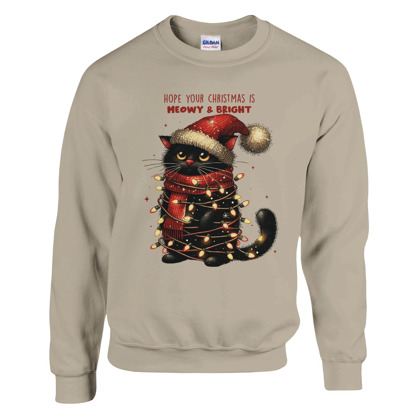 Christmas Meowy & Bright - Sweatshirt - Albro Designs #
