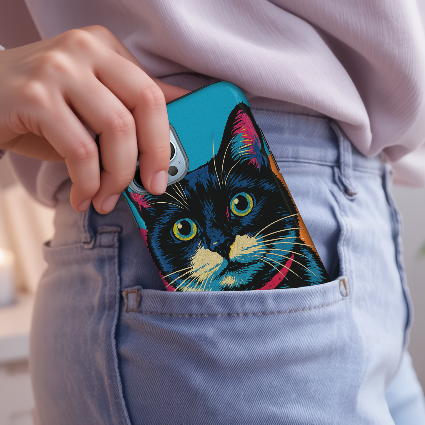 Pop Art Tough Phone Case with Exclusive 'Stella' Design – Premium Protection