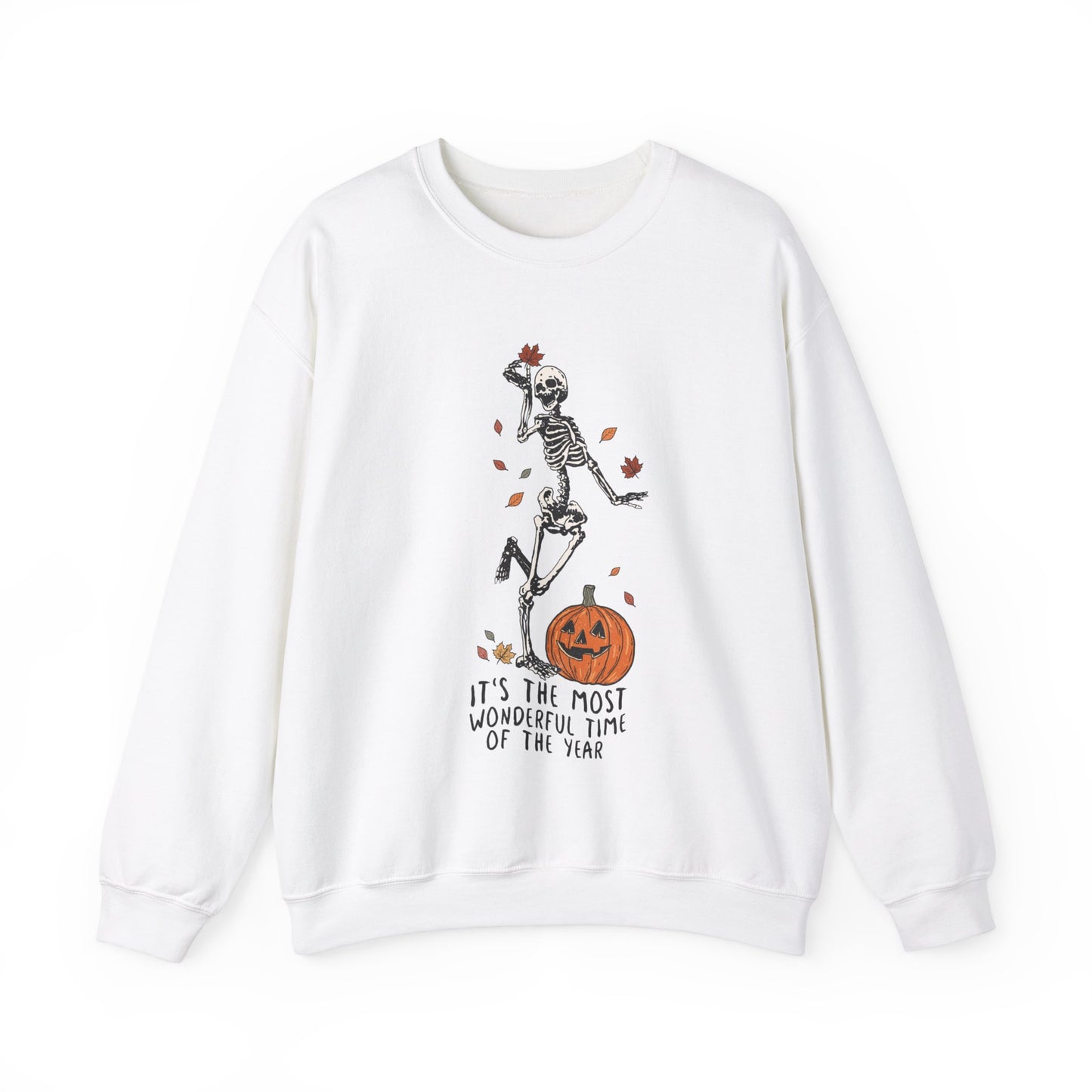 Skeleton 'Most Wonderful Time Of The Year' Halloween - Sweatshirt - Albro Designs  # 