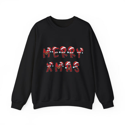 Merry Christmas' Tartan Letters - Sweatshirt - Albro Designs  # 