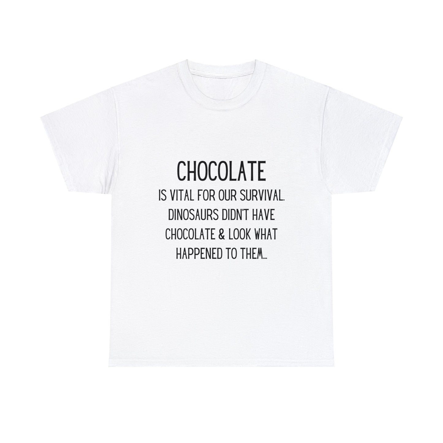 Chocolate Vital for Survival Fun - T-Shirt - Albro Designs  # 