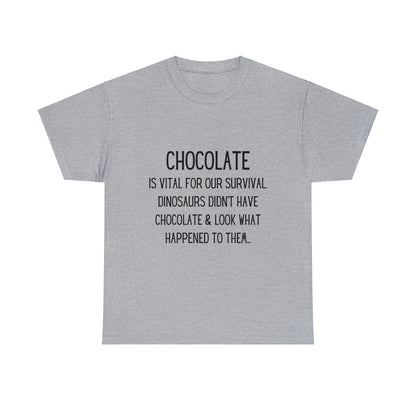 Chocolate Vital for Survival Fun - T-Shirt - Albro Designs  # 