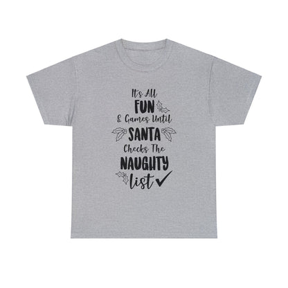 Fun & Games Santa - Christmas T-Shirt - Albro Designs  # 