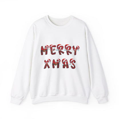 Merry Christmas' Tartan Letters - Sweatshirt - Albro Designs  # 