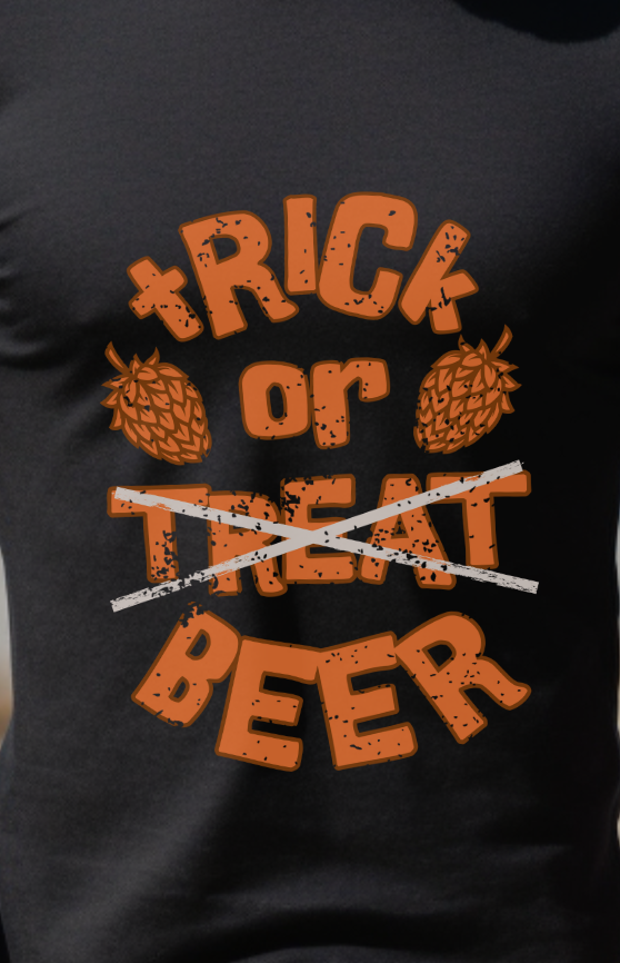 Trick or Beer - Halloween T-Shirt - Albro Designs  # 