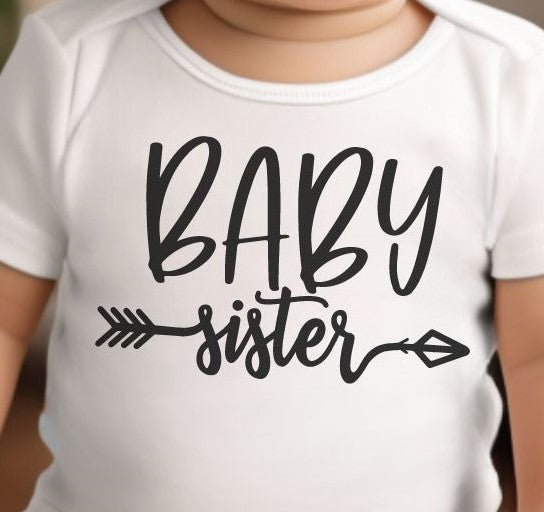 Baby Brother/Sister  - Siblings Collection Short Sleeve Bodysuit - Albro Designs  # 