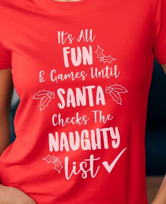 Fun & Games Santa - Christmas T-Shirt - Albro Designs  # 