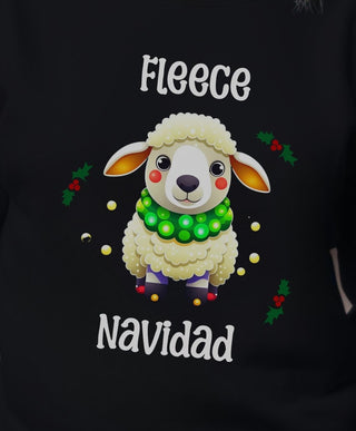 Christmas Fleece Navidad Sheep - Sweatshirt - Albro Designs  #