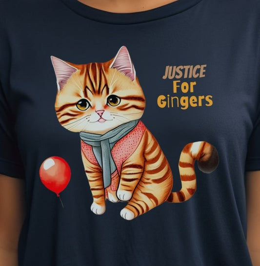 Justice For Gingers Cat - T-Shirt - Albro Designs  # 