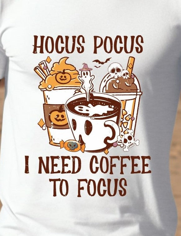 Hocus Pocus Coffee Halloween - T-Shirt - Albro Designs  # 