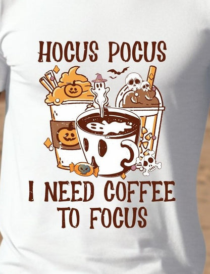 Hocus Pocus Coffee Halloween - T-Shirt - Albro Designs  # 