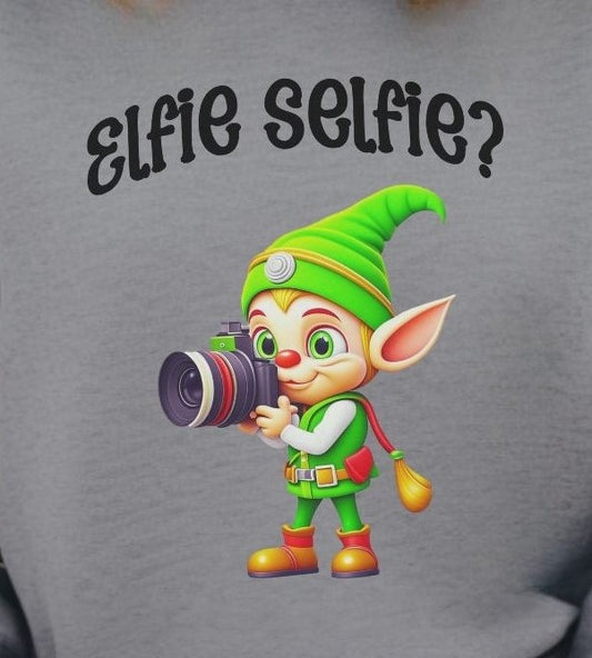 Elfie Selfie Christmas - Sweatshirt - Albro Designs  # 