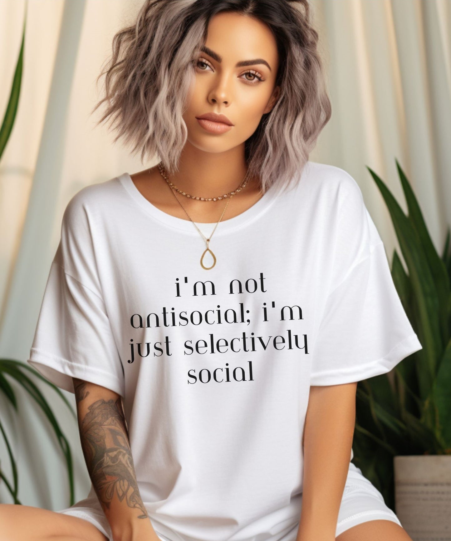 I'm Not Anti-Social I'm Just Selectively Social - T-Shirt - Albro Designs  # 