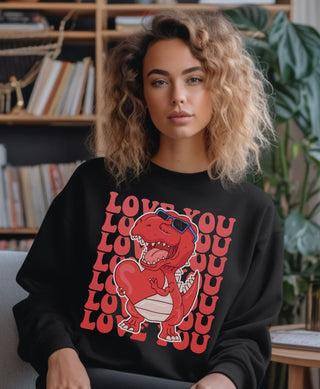 Love You Dinosaur - Sweatshirt - Albro Designs  #