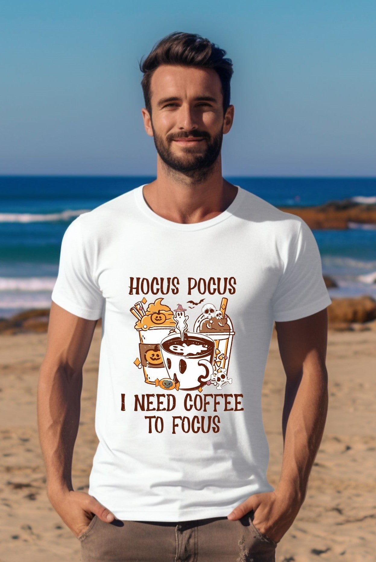 Hocus Pocus Coffee Halloween - T-Shirt - Albro Designs  # 