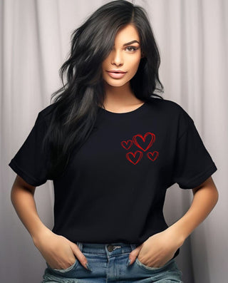 Red Love Heart - T-Shirt - Albro Designs  #