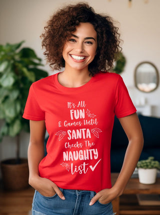 Fun & Games Santa - Christmas T-Shirt - Albro Designs  #