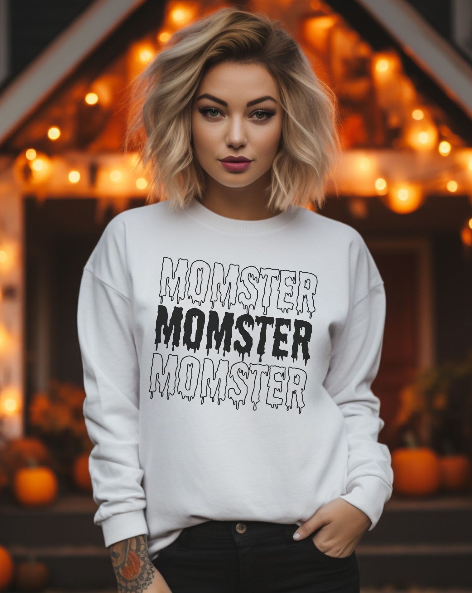 Halloween Momster - Sweatshirt - Albro Designs  # 