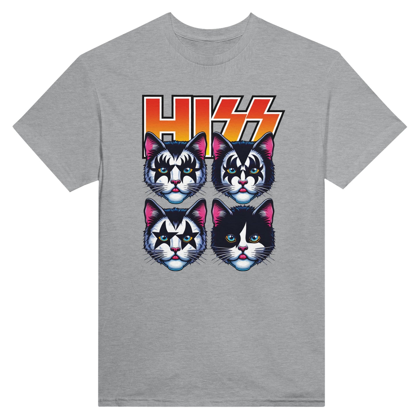 Hiss Glam Rock Cat - T-Shirt - Albro Designs  # 