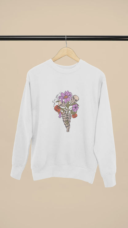 Halloween Skeleton Bouquet - Sweatshirt